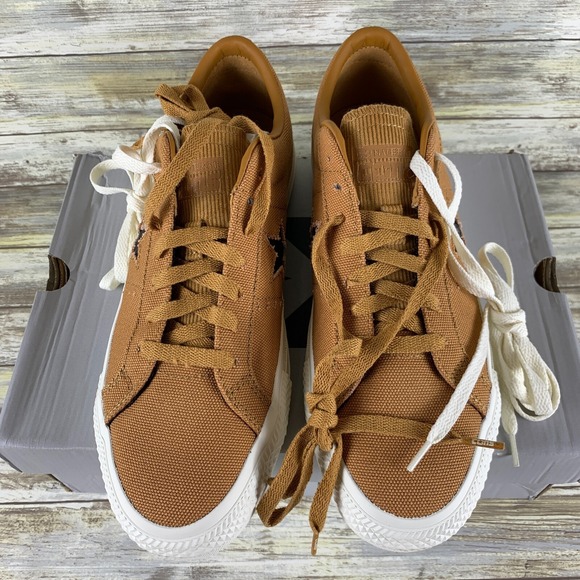 Converse Shoes Mens 9.5 Brown Raw Sugar One Star Pro Skate 90's Street Y2K NEW - Picture 11 of 15